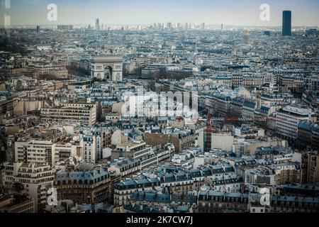 ©Thomas Padilla/MAXPPP - 26/02/2021 ; Paris , FRANKREICH; ILLUSTRATION DE PARIS. - Paris, Frankreich, februar 26. 2021 Stockfoto