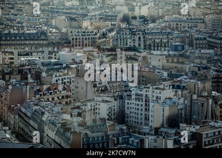 ©Thomas Padilla/MAXPPP - 26/02/2021 ; Paris , FRANKREICH; ILLUSTRATION DE PARIS. - Paris, Frankreich, februar 26. 2021 Stockfoto