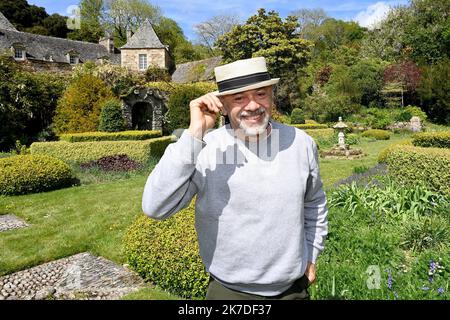 ©PHOTOPQR/OUEST FRANCE/Marc OLLIVIER ; Trédarzec ; 14/05/2021 ; Le célèbre chausseur français Christian Louboutin est le nouveau propriétaire du jardin de Kerdalo à Trédarzec, dans les Côtes-d’Armor en Bretagne. Der berühmte französische Schuhmacher Christian Louboutin ist der neue Besitzer des Jardin de Kerdalo in Trédarzec, in der Region Côtes-d'Armor in der Bretagne. Stockfoto