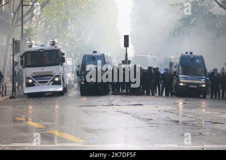 ©PHOTOPQR/LE PARISIEN/Olivier Arandel ; Paris ; 15/05/2021 ; Paris, Boulevard Ornano Samedi 15 Mai 2021 Manifestation interdite pour la Palestine Paris Organisatoren von pro-Palästina Demo Gelübde zu gehen trotz Ban Frankreich Mai 15 Stockfoto