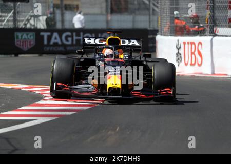 ©PHOTOPQR/NICE MATIN/Jean François Ottonello ; Monaco ; 20/05/2021 ; OTTONELLO JEAN-FRANCOIS - jeudi 20 Mai 2021 à Monaco - 78ème Grand Prix de Monaco 2021 - Essais libres - Formule 1 - 33 Max Verstappen (Ned) / Red Bulle Racing Honda Mai 20. 2021 Tests - Monaco F1 GP Stockfoto