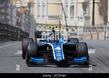 ©PHOTOPQR/NICE MATIN/Jean François Ottonello ; Monaco ; 21/05/2021 ; OTTONELLO JEAN-FRANCOIS - vendredi 21 Mai 2021 à Monaco - 78ème Grand Prix de Monaco - Formule 2 - Kurs 1 - 4 Roeland Drugovich (Bra) / Uni-Virtuosi Stockfoto