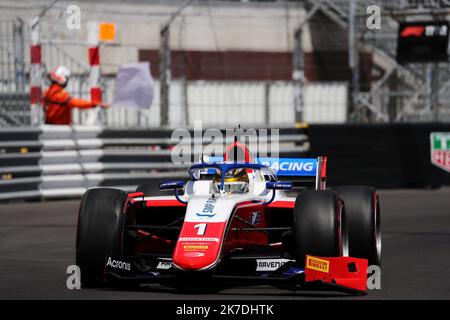 ©PHOTOPQR/NICE MATIN/Dylan Meiffret ; Monaco ; 21/05/2021 ; MEIFFRET DYLAN, Vendredi 21 Mai 2021 à Monaco - 78ème Grand Prix de Monaco 2021 - Formule 2 Course 1. 1 - ROBERT SHWARTZMAN - RUS - PREMA RACING Stockfoto