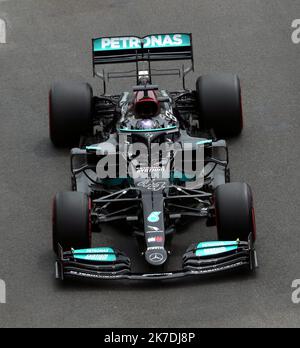 ©PHOTOPQR/NICE MATIN/Jean François Ottonello ; Monaco ; 22/05/2021 ; OTTONELLO JEAN-FRANCOIS - samedi 22 Mai à Monaco - 78ème Grand Prix de Monaco - Formule 1 - 44 Lewis Hamilton / Mercedes AMG Petronas F1 Team Stockfoto