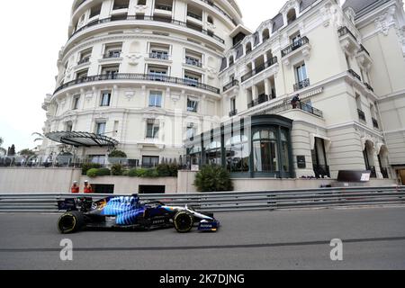 ©PHOTOPQR/NICE MATIN/Dylan Meiffret ; Monaco ; 22/05/2021 ; MEIFFRET DYLAN, Samedi 22 Mai 2021 à Monaco - 78ème Grand Prix de Monaco 2021 - Formule 1 - Qualifications 63 - George RUSSELL - GBR - Williams Racing Stockfoto