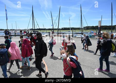 ©PHOTOPQR/OUEST FRANCE/Thomas Byregardis / Ouest-France ; Lorient ; 27/05/2021 ; Lorient, la base. Das Ocean Race Europe. Ambiance pontons Thomas Byregis / Ouest-France Stockfoto