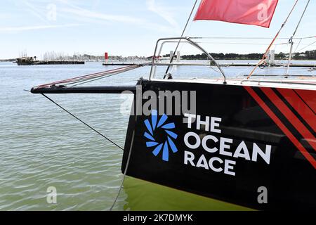 ©PHOTOPQR/OUEST FRANCE/Thomas Byregardis / Ouest-France ; Lorient ; 27/05/2021 ; Lorient, la base. Das Ocean Race Europe. Ambiance Ponton Thomas Byregardis / Ouest-France Stockfoto