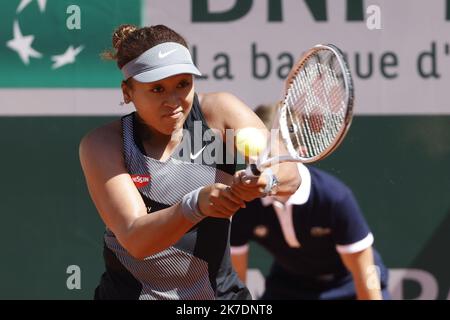 ©PHOTOPQR/LE PARISIEN/Olivier Corsan ; Paris ; 30/05/2021 ; TENNIS ROLAND GARROS Naomi OSAKA die 2021 Französisch Open bei Roland Garros auf Mai 30 , 2021 in Paris , Frankreich Stockfoto