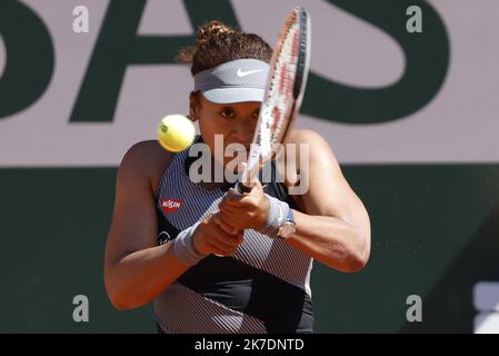 ©PHOTOPQR/LE PARISIEN/Olivier Corsan ; Paris ; 30/05/2021 ; TENNIS ROLAND GARROS Naomi OSAKA die 2021 Französisch Open bei Roland Garros auf Mai 30 , 2021 in Paris , Frankreich Stockfoto