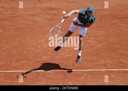 ©PHOTOPQR/LE PARISIEN/olivier corsan ; Paris ; 30/05/2021 ; Paris, Frankreich, le 30 Mai 2021. Tournoi Open du Grand Chelem sur terre battue de Roland Garros 1er Tour Grégoire BARRERE France die 2021 French Open bei Roland Garros am 30. Mai 2021 in Paris, Frankreich Stockfoto