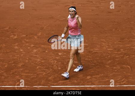 ©PHOTOPQR/LE PARISIEN/olivier corsan ; Paris ; 02/06/2021 ; Paris, Frankreich, le 2 juin 2021. Tournoi Open du Grand Chelem sur terre battue de Roland Garros Caroline Garcia (FRA) - Paris, Frankreich, Juni 2. 2021. Französisch öffnen Roland Garros Stockfoto