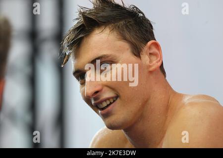 ©PHOTOPQR/LE COURRIER PICARD/HASLIN ; Chartres ; 18/06/2021 ; 18/06/21 Championnats de France de natation Grand Bassin à Chartres Maxime Grousset (Amiens) Foto Fred HASLIN - 2021/06/18. Französische Schwimmmeisterschaften Stockfoto