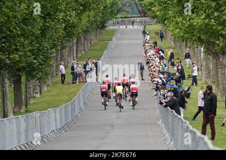 ©PHOTOPQR/OUEST FRANCE/Eddy LEMAISTRE ; BREST ; 24/06/2021 ; Tour de France 2021 - Grand départ Bretagne - Présentation des équipes au Parc de la Chaîne - - Tour de France 2021 - toller Start in der Bretagne - Teampräsentation im Parc de la Chaîne - Stockfoto