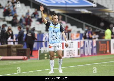 ©Sebastien Muylaert/MAXPPP - Jules Plisson du Stade Rochelais lors de la finale du top 14 de Rugby entre le Stade Toulousain et le Stade Rochelais au stade de France. Saint Denis, 25.06.2021 Rugby Top 14 Finale zwischen Stade Toulousain und Stade Rochelais im Stade de France. Saint Denis, 25.06.2021 Stockfoto