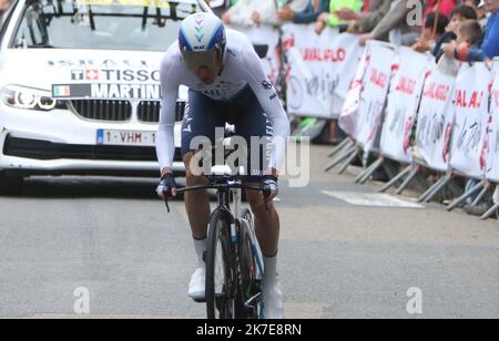 ©Laurent Lairys/MAXPPP - DANIEL MARTIN von ISRAEL START-UP NATION während der Tour de France 2021, Radrennen Etappe 5, Zeitfahren, Wechsel - Laval (27,2 km) am 30. Juni 2021 in Laval, Frankreich - Foto Laurent Lairys / MAXPPP - 2021 Tour de France Etappe 5 Zeitfahren 30 2021. Juni Stockfoto