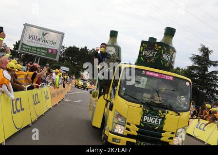 ©PHOTOPQR/LE DAUPHINE/Stéphane MARC ; Valence ; 06/07/2021 ; Stéphane Marc / Le Dauphine Libéré / Photopqr Valence/Drôme le 06/07/2021 Arrivée de la 10 à étape du Tour de France 2021 Valence. - Tour de France Radfahren 2021 Etappe 10 juli 6 2021 Stockfoto