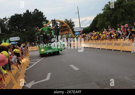 ©PHOTOPQR/LE DAUPHINE/Stéphane MARC ; Valence ; 06/07/2021 ; Stéphane Marc / Le Dauphine Libéré / Photopqr Valence/Drôme le 06/07/2021 Arrivée de la 10 à étape du Tour de France 2021 Valence. - Tour de France Radfahren 2021 Etappe 10 juli 6 2021 Stockfoto