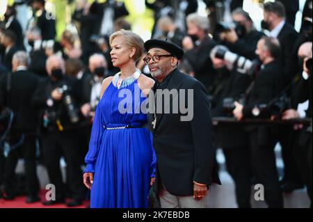 ©FRANCK CASTEL/MAXPPP - die jährlichen Filmfestspiele von Cannes 74., Festival de cannes 2021 die internationalen Filmfestspiele von Cannes 74. in Frankreich. Stockfoto