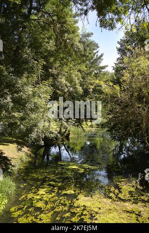 ©ERIC BALEDENT/MAXPPP - Château de Mehun-sur-Yèvre - 11/08/2021 Le château et le Parc de Mehun-sur-Yèvre - (c) 2021 Baledent/MaxPPP Stockfoto