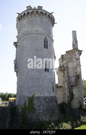 ©ERIC BALEDENT/MAXPPP - Château de Mehun-sur-Yèvre - 11/08/2021 Le château et le Parc de Mehun-sur-Yèvre - (c) 2021 Baledent/MaxPPP Stockfoto