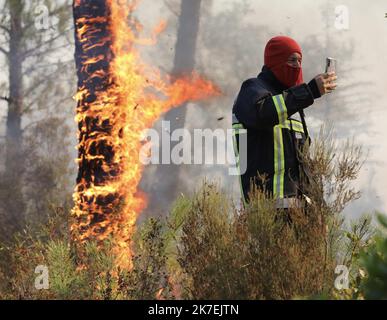 ©PHOTOPQR/NICE MATIN/LUC BOUTRIA LE 18 08 2021 VAR - Incentives à vidauban Waldbrände in Südfrankreich Frankreich - Var, Vidauban 18. August 2021 Stockfoto