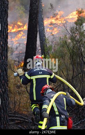 ©PHOTOPQR/NICE MATIN/LUC BOUTRIA LE 18 08 2021 VAR - Incentives à vidauban Waldbrände in Südfrankreich Frankreich - Var, Vidauban 18. August 2021 Stockfoto