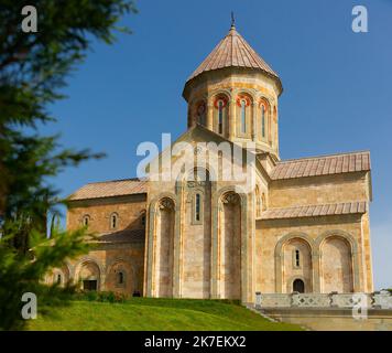 Malerischer Blick auf das Kloster in Bodbe, Georgia Stockfoto