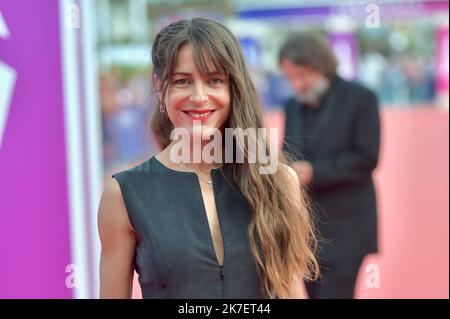 ©FRANCK CASTEL/MAXPPP - das Deauville American Film Festival 47. 2021. 2021.09.11. ABSCHLUSSFEIER DES DEAUVILLE AMERICAN FILM FESTIVAL 47TH. Les choses Humaines Premiere und Abschluss . audrey danna Stockfoto