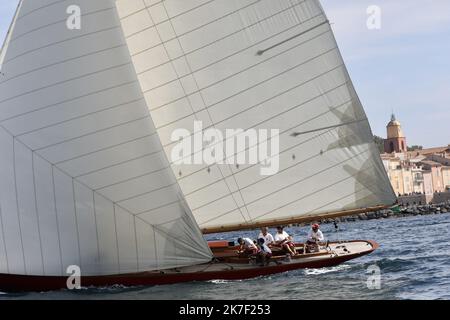 ©PHOTOPQR/NICE MATIN/Luc Boutria ; ; 30/09/2021 ; Regates les voiles de St Tropez Segelrennen in Saint Tropez, Frankreich, am 30. 2021. September Stockfoto