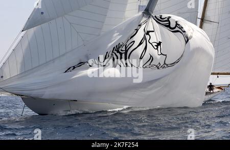 ©PHOTOPQR/NICE MATIN/Luc Boutria ; ; 30/09/2021 ; Regates les voiles de St Tropez Segelrennen in Saint Tropez, Frankreich, am 30. 2021. September Stockfoto