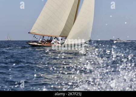 ©PHOTOPQR/NICE MATIN/Luc Boutria ; ; 30/09/2021 ; Regates les voiles de St Tropez Segelrennen in Saint Tropez, Frankreich, am 30. 2021. September Stockfoto