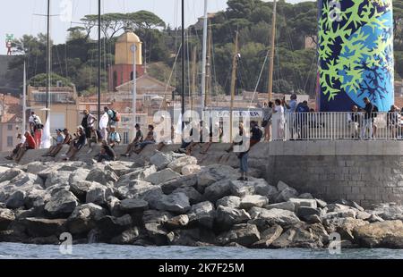 ©PHOTOPQR/NICE MATIN/Luc Boutria ; ; 30/09/2021 ; Regates les voiles de St Tropez Segelrennen in Saint Tropez, Frankreich, am 30. 2021. September Stockfoto