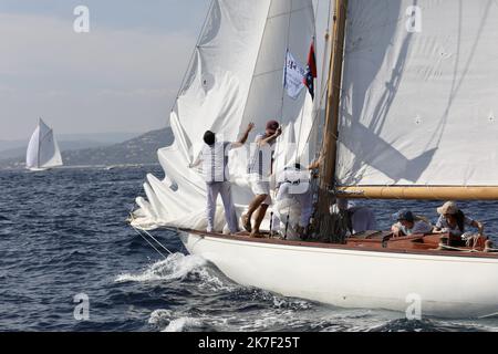 ©PHOTOPQR/NICE MATIN/Luc Boutria ; ; 30/09/2021 ; Regates les voiles de St Tropez Segelrennen in Saint Tropez, Frankreich, am 30. 2021. September Stockfoto