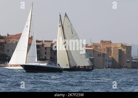 ©PHOTOPQR/NICE MATIN/Luc Boutria ; ; 30/09/2021 ; Regates les voiles de St Tropez Segelrennen in Saint Tropez, Frankreich, am 30. 2021. September Stockfoto