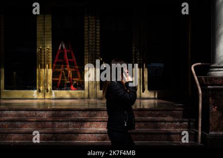 ©Alejo Manuel Avila/ Le Pictorium/MAXPPP - La vie dans les rues de la ville de Buenos Aires Pendant la pandemie de Coronavirus. Stockfoto