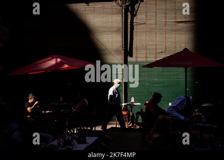 ©Alejo Manuel Avila/ Le Pictorium/MAXPPP - La vie dans les rues de la ville de Buenos Aires Pendant la pandemie de Coronavirus. Stockfoto