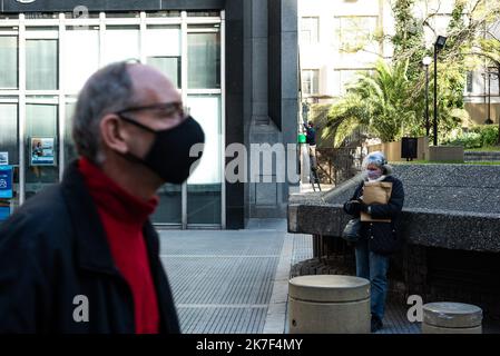 ©Alejo Manuel Avila/ Le Pictorium/MAXPPP - La vie dans les rues de la ville de Buenos Aires Pendant la pandemie de Coronavirus. Stockfoto