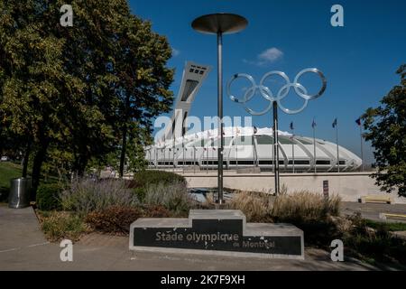 ©Michael Bunel / Le Pictorium/MAXPPP - Illustration du stade Olympique de Montreal. 7 Oktobre 2021. Montreal. Kanada. Stockfoto