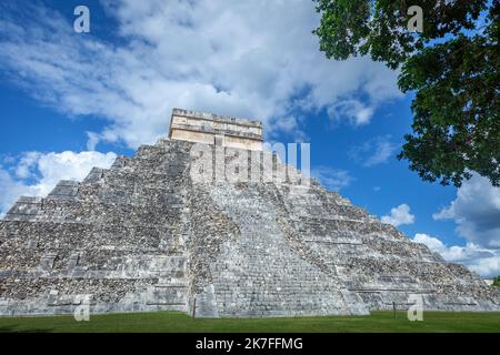 Kukulkan El Castillo , Maya-Pyramide Chichen Itza Mexiko Stockfoto