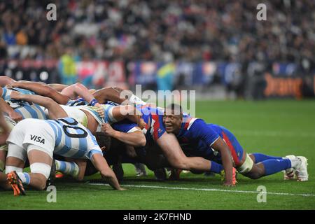 ©PHOTOPQR/VOIX DU NORD/1 ; 07/11/2021 ; 06/11/2021. Rugby, tournÃ©e d'automne, France-Argentine, au Stade de France. FOTO PIERRE ROUANET LA VOIX DU NORD Stockfoto