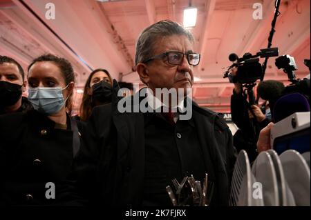 ©Julien Mattia / Le Pictorium/MAXPPP - Jean-Luc Melenchon le Leader de la France Insoumise et candidat a l'election presidentielle, au Premier jour du Salon made in France Stockfoto