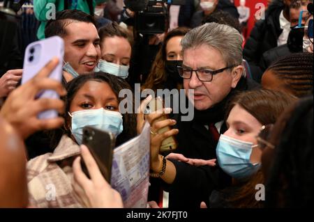 ©Julien Mattia / Le Pictorium/MAXPPP - Jean-Luc Melenchon le Leader de la France Insoumise et candidat a l'election presidentielle, au Premier jour du Salon made in France Stockfoto