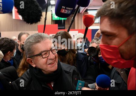 ©Julien Mattia / Le Pictorium/MAXPPP - Jean-Luc Melenchon le Leader de la France Insoumise et candidat a l'election presidentielle, au Premier jour du Salon made in France Stockfoto