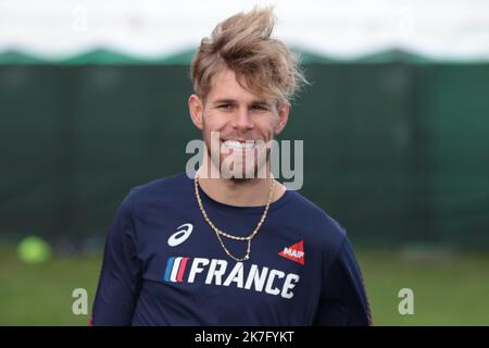 ©STADION-ACTU/STADION ACTU/MAXPPP - 11/12/2021 ; - Cross-Europameisterschaften Jimmy GRESSIER Stockfoto