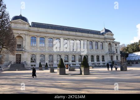 ©PHOTOPQR/LE PARISIEN/LP / Arnaud Journois ; PARIS ; 06/01/2022 ; Visite des réserves du Muséum national d’histoire naturelle. accès inédit à ses collections de spécimens, cachées pour une bonne part sous la Grande galerie de l’évolution. CE trésor, qui réunit notamment des mammifères, des poissons et des insectes, n’a pratiquement jamais été ouvert au public. Les 69 Millions de spécimens présents commencent à s’y trouver à l’étroit. - Paris, Frankreich, januar 6. 2022. Pariser Atmosphäre Stockfoto