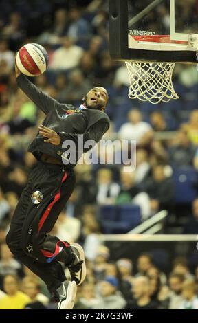 London, Großbritannien. 17. Oktober 2022. Harlem Globetrotters World Tour 2022/23 in der O2 Arena, London, England am 17. Oktober 2022. Foto von Joshua Smith. Nur zur redaktionellen Verwendung, Lizenz für kommerzielle Nutzung erforderlich. Keine Verwendung bei Wetten, Spielen oder Veröffentlichungen einzelner Clubs/Vereine/Spieler. Kredit: UK Sports Pics Ltd/Alamy Live Nachrichten Stockfoto