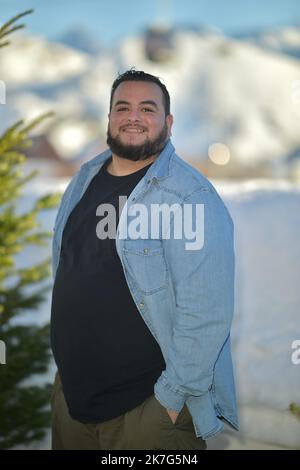 ©Agence Franck Castel/MAXPPP - Eröffnungszeremonie 25. L Alpe D Huez International Comedy Film Festival. JANUAR 19. Stockfoto