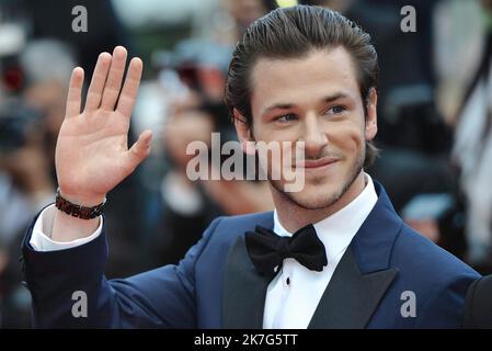 ©FRANCK CASTEL/MAXPPP - L’acteur Gaspard Ulliel est mort à 37 ans après un accident de Ski Il souffrait d’un traumatisme crânien après un accident de Ski survenu mardi en Savoie et était depuis, hospitalisé au CHU de Grenoble. Gaspard Ulliel Festival de Cannes 67..CANNES, FRANKREICH - MAI 17: Der Schauspieler Gaspard Ulliel nimmt an der Premiere von "Saint Laurent" beim jährlichen Cannes Film FFestival 67. am 17. Mai 2014 in Cannes, Frankreich, Teil. Gaspard Ulliel Stockfoto