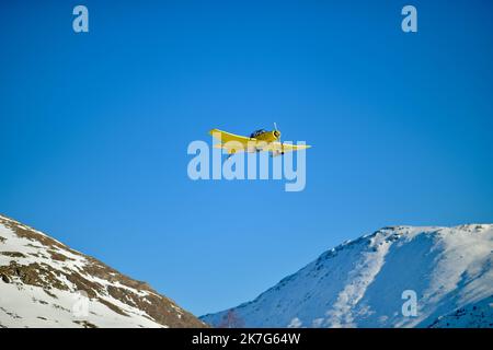 ©Agence Franck Castel/MAXPPP - Eröffnungszeremonie 25. L Alpe D Huez International Comedy Film Festival. JANUAR 22 . Stockfoto