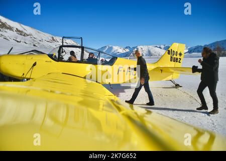 ©Agence Franck Castel/MAXPPP - Eröffnungszeremonie 25. L Alpe D Huez International Comedy Film Festival. JANUAR 22 . Stockfoto